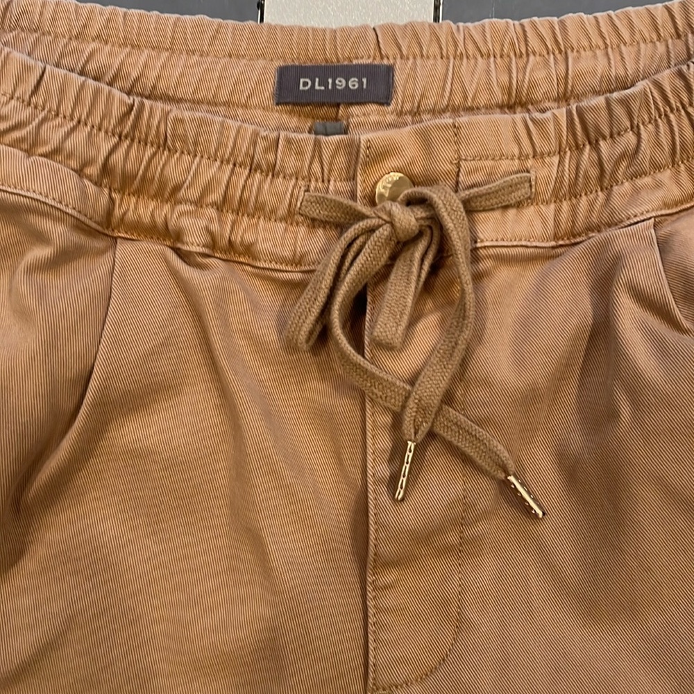 Dl 1961 Large Khaki Drawstring Shorts - image 1